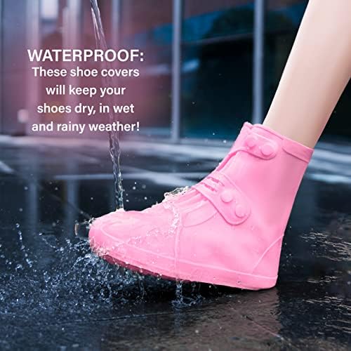 כיסויי נעלי גשם | כיסויי נעליים אטומות למים לגברים נשים | גלים לשימוש חוזר
